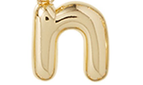 Roxanne Assoulin The Puffy Initial Pendant Necklace In Gold N