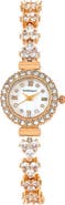 Danecraft Crystal Mother-of-Pearl Quartz Bracelet Watch, 23mm