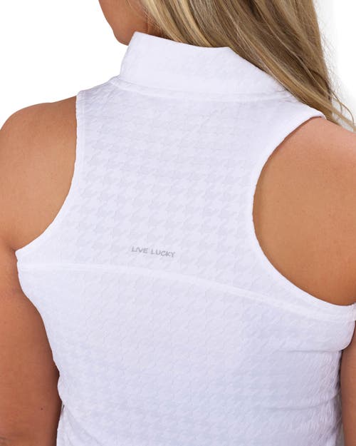 Black Clover Lynx Sleeveless Polo In White