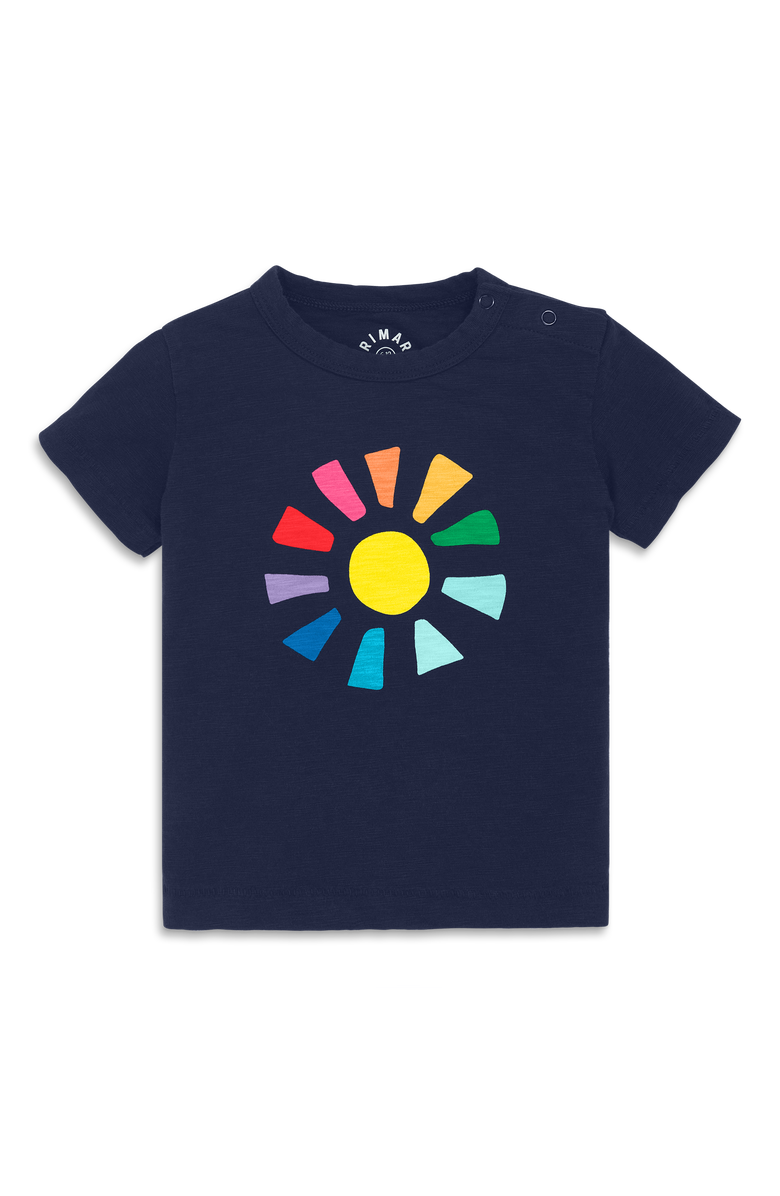 Primary Baby Rainbow Cutout Sun Tee, Main, color,