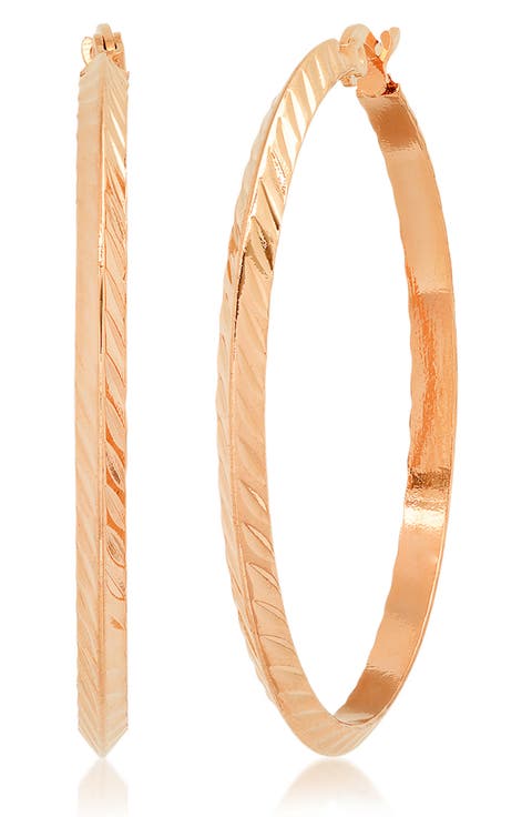 Textured Hoop Earrings