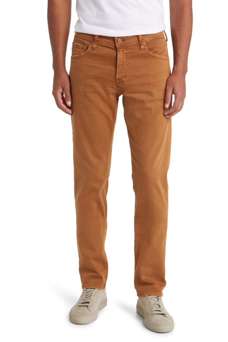 Tellis Slim Fit Jeans, Main, color, 7 YEARS SULFUR CARAMEL