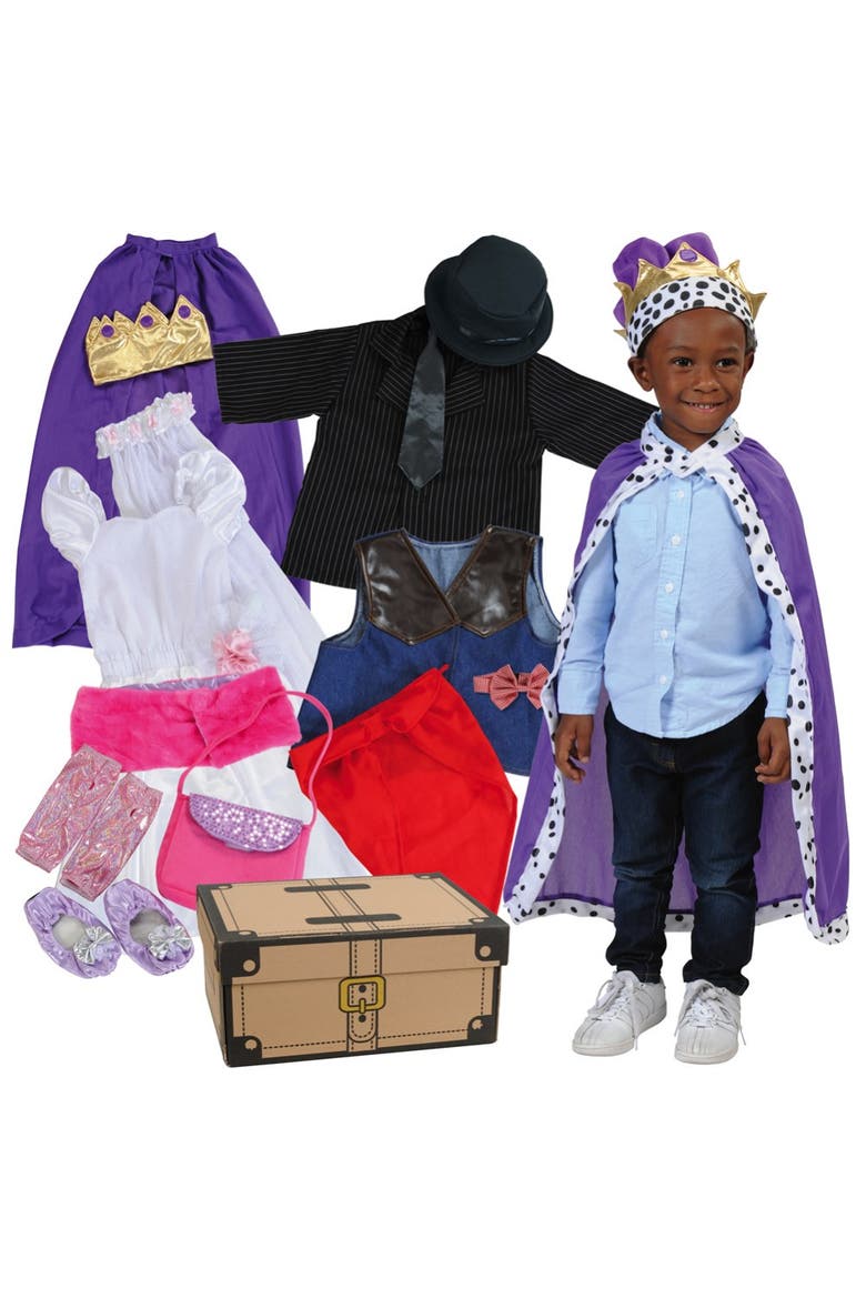 Pretend Play Dress-Up Trunk, Main, color, Multicolored