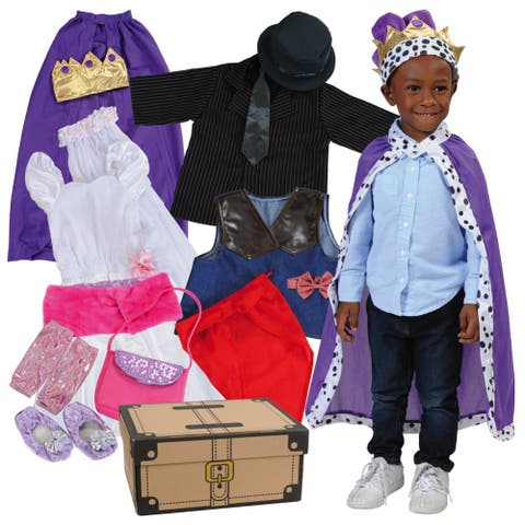 Pretend Play Dress-Up Trunk - 20 Pieces