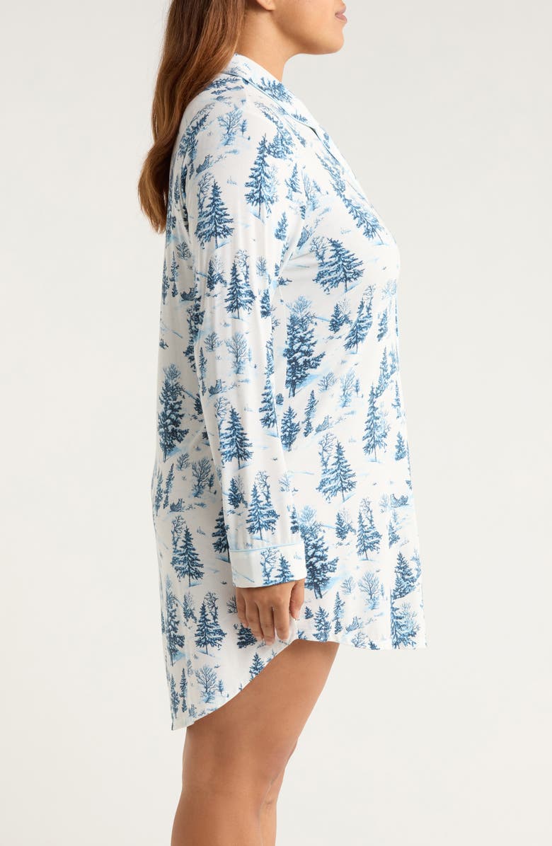 Nordstrom Moonlight Nightshirt, Alternate, color, Ivory- Blue Spruce Toile