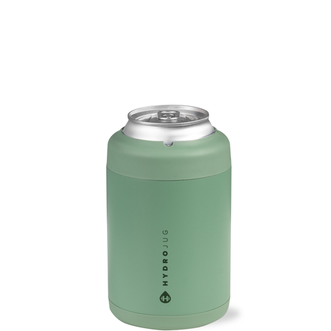 Standard Can Cooler, Insulated Stainless Steel Cup with Screw-Top Ring & Non-Slip Rubber Base