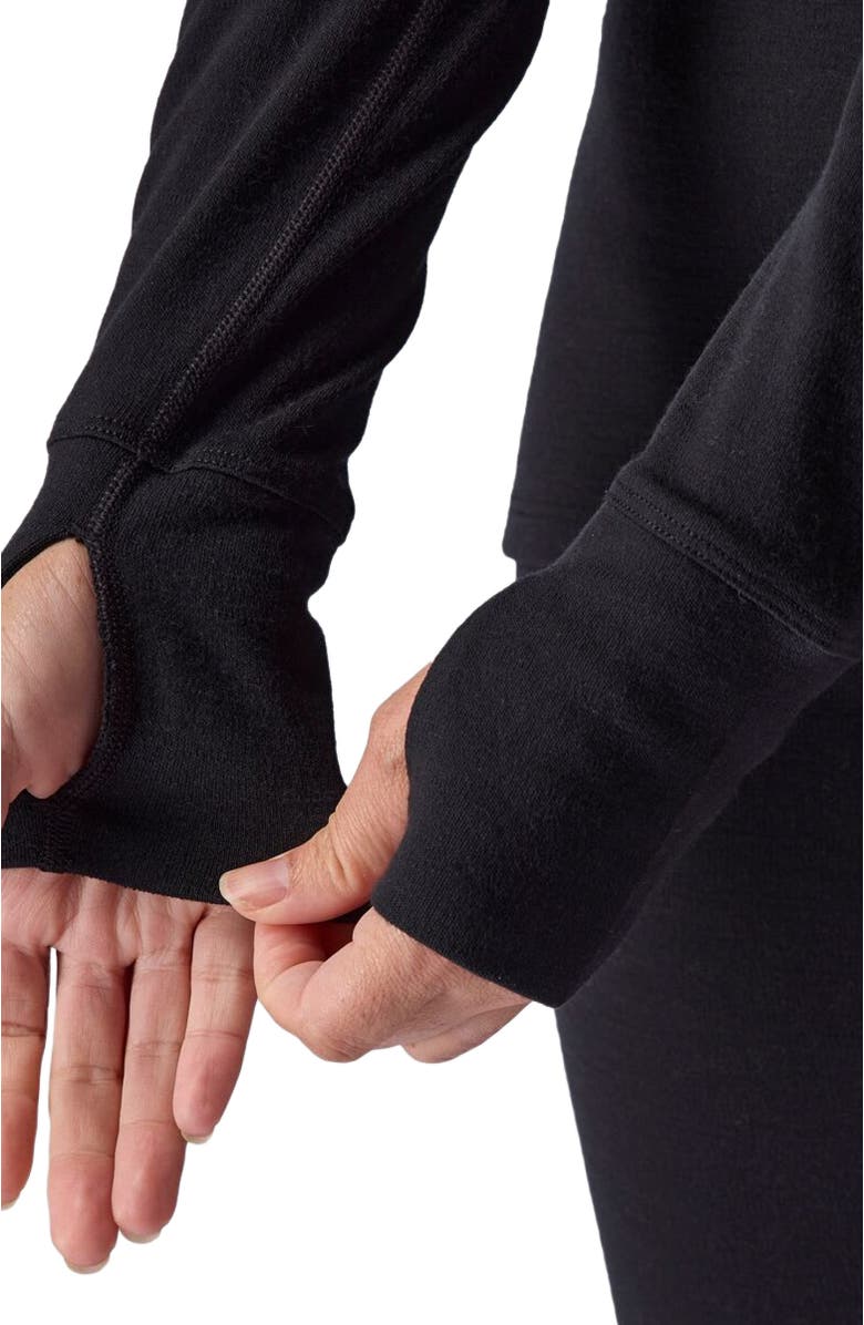 Backcountry Cedars Rws Merino Mid-Wt Baselayer 1/4-Zip Top - Women's, Alternate, color, Black