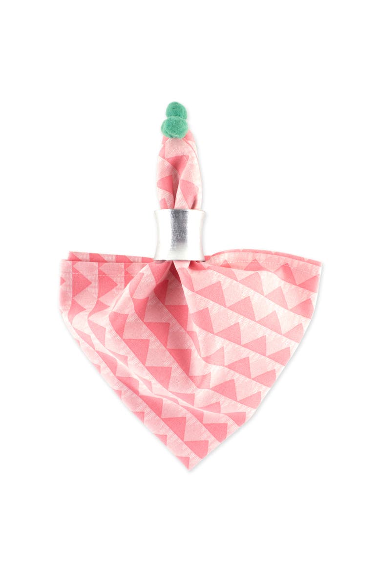 Bermuda Triangles Napkin Set/6, Alternate, color, Bermuda Pink