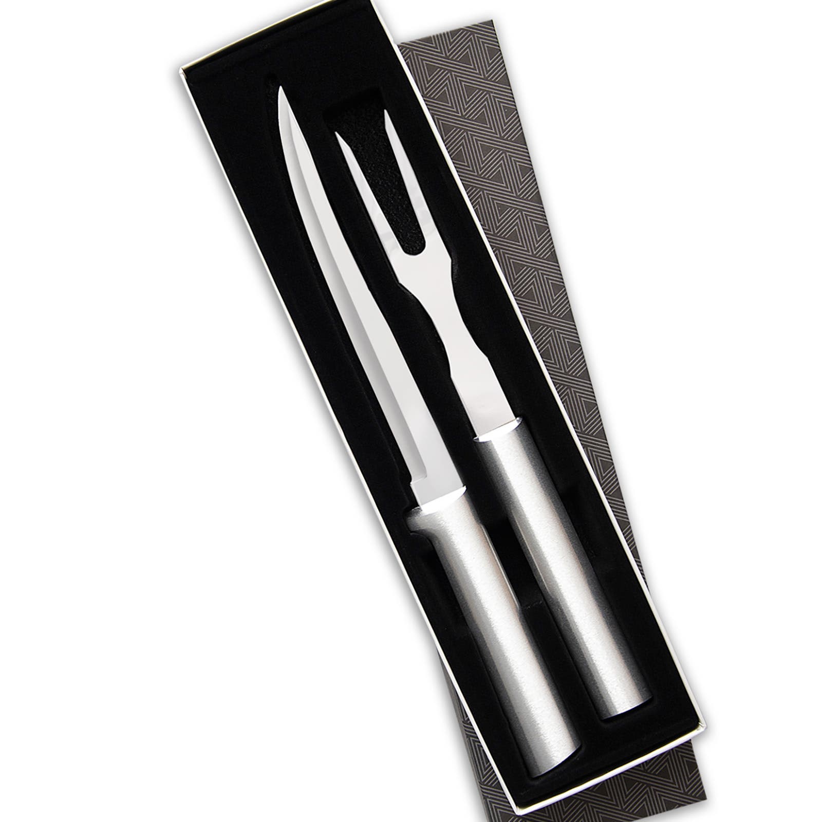 Radà Rada 2 Piece Carving Set In Silver