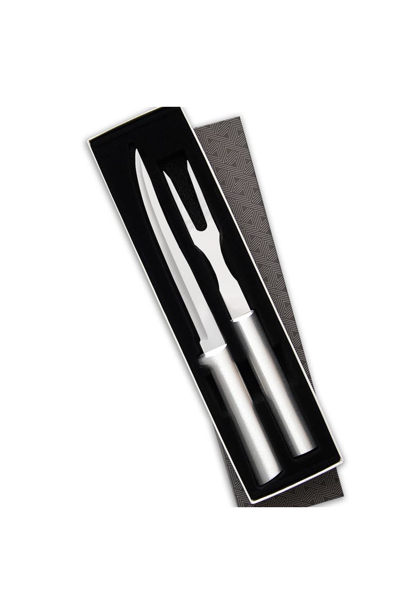 Rada 2 Piece Carving Set in Gift Box, Main, color, Silver