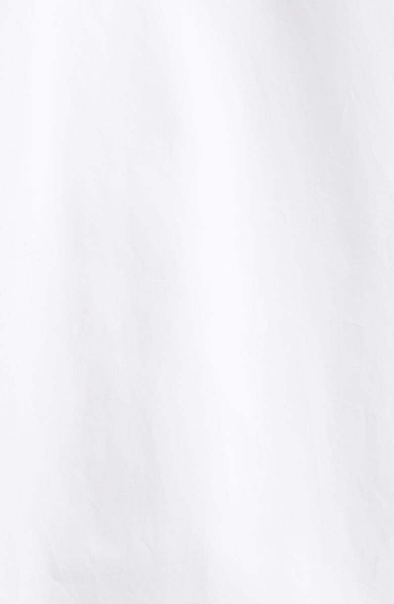 Stella McCartney Long Sleeve Poplin Mini Shirdress, Alternate, color, Pure White