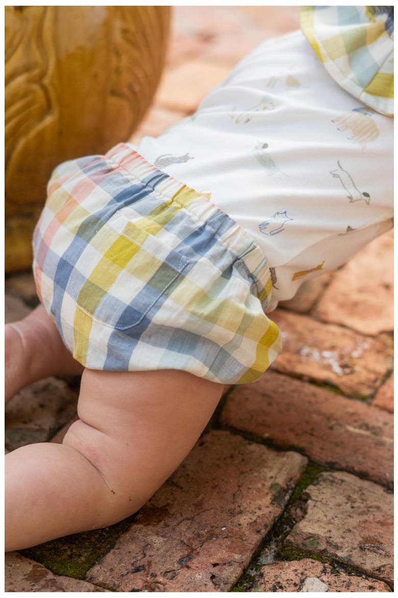 Check Organic Cotton Bloomers, Alternate, color, PICNIC
