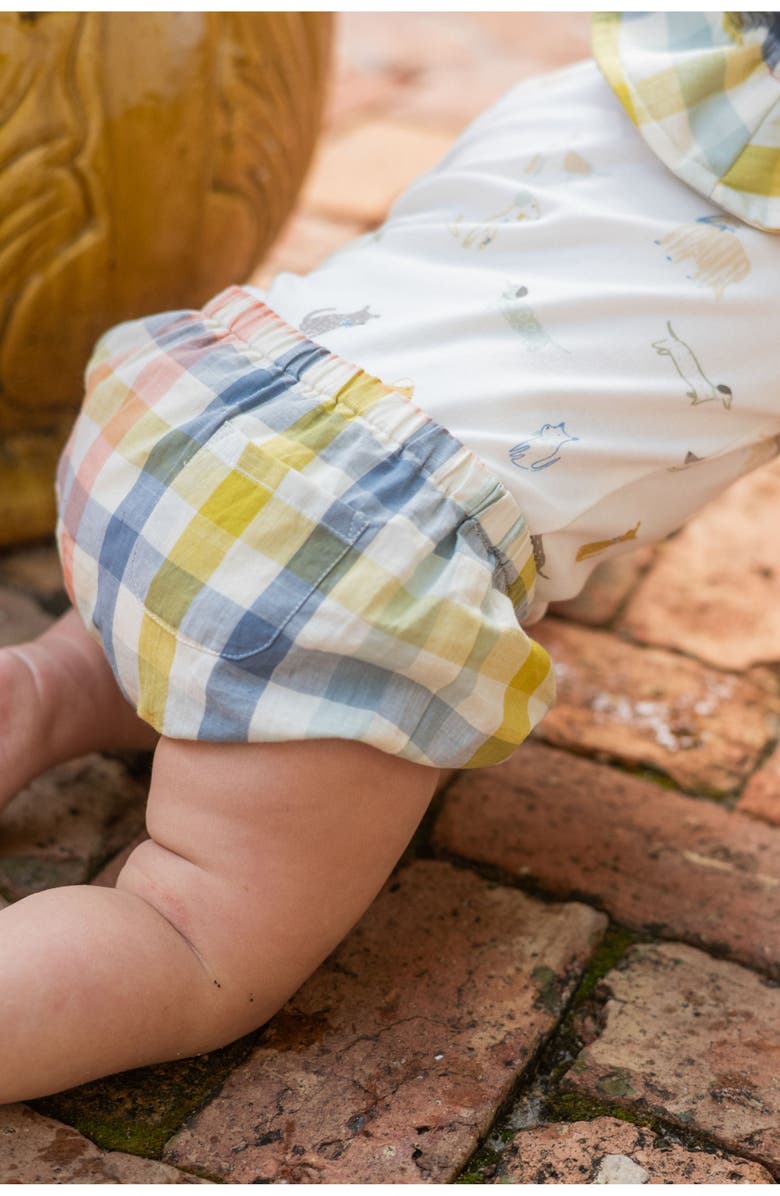 Pehr Check Organic Cotton Bloomers, Alternate, color, Picnic