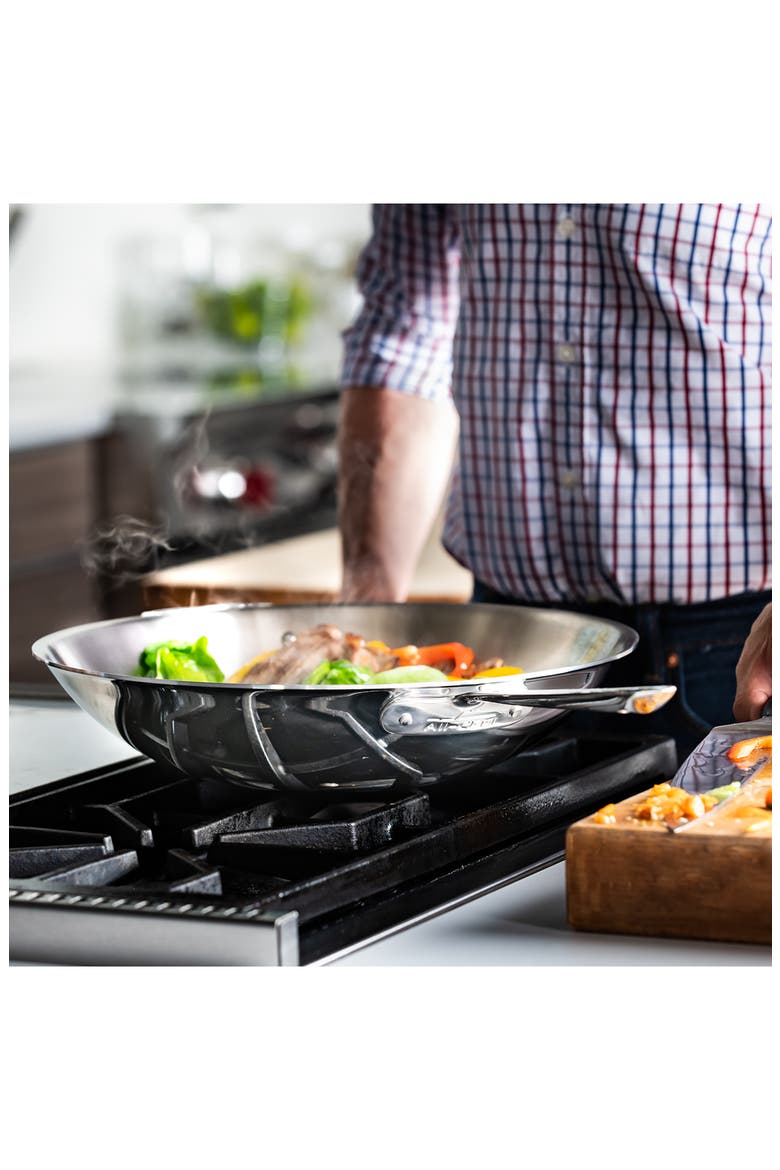 D3 14-Inch Wok, Alternate, color, SILVER