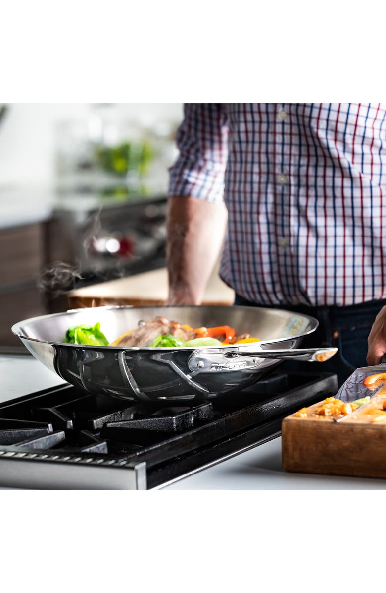 All-Clad D3 14-Inch Wok, Alternate, color, 