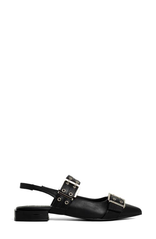 Shushop Angela Slingback Pointed Toe Pump In Black