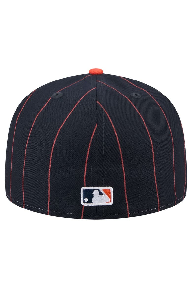 Men's New Era  Navy Houston Astros Pinstripe 59FIFTY Fitted Hat, Alternate, color, Navy