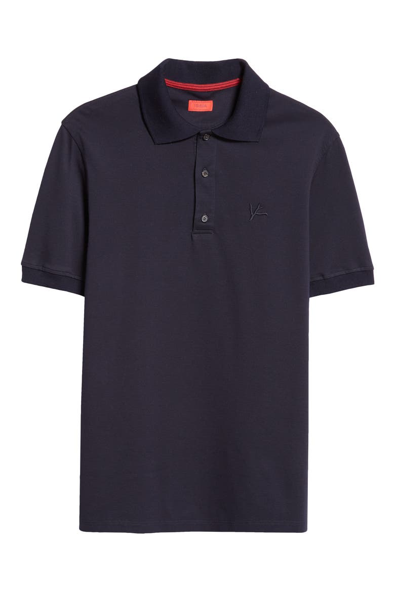 The Logo Polo, Alternate, color, NAVY