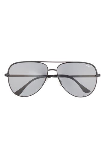 Quay High Key 64mm Oversize Aviator Sunglasses