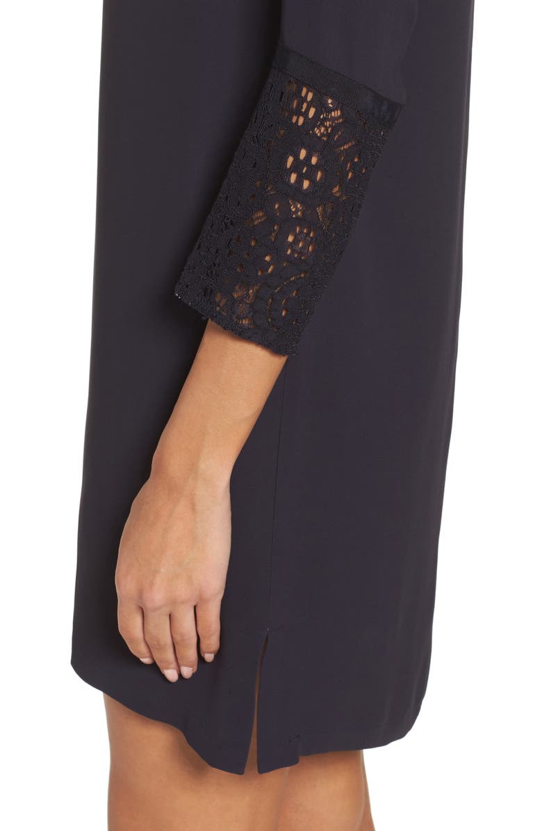 French Connection Ensor Crepe Shift Dress, Alternate, color, 