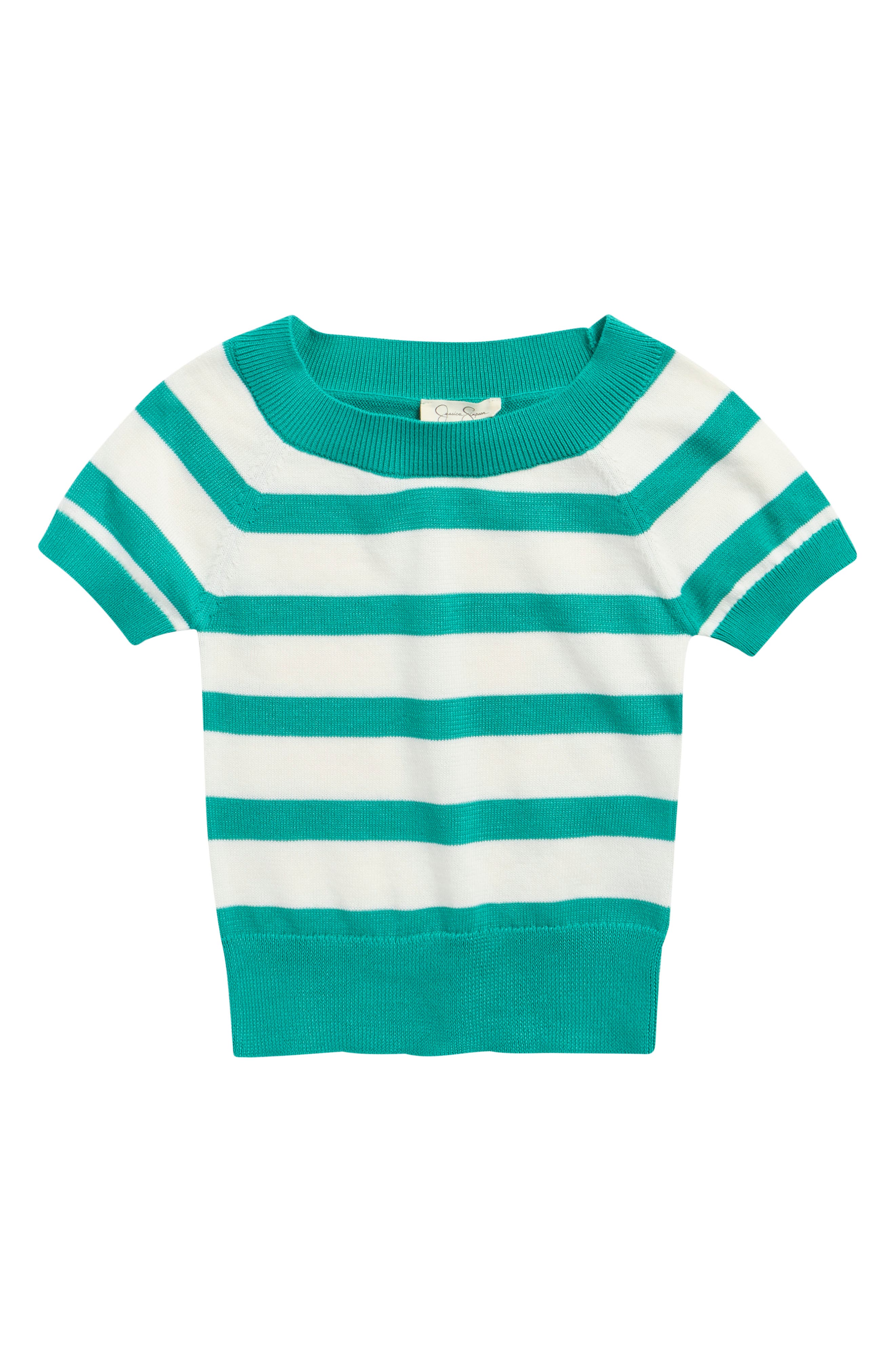 Kids' Stripe Short Sleeve Sweater