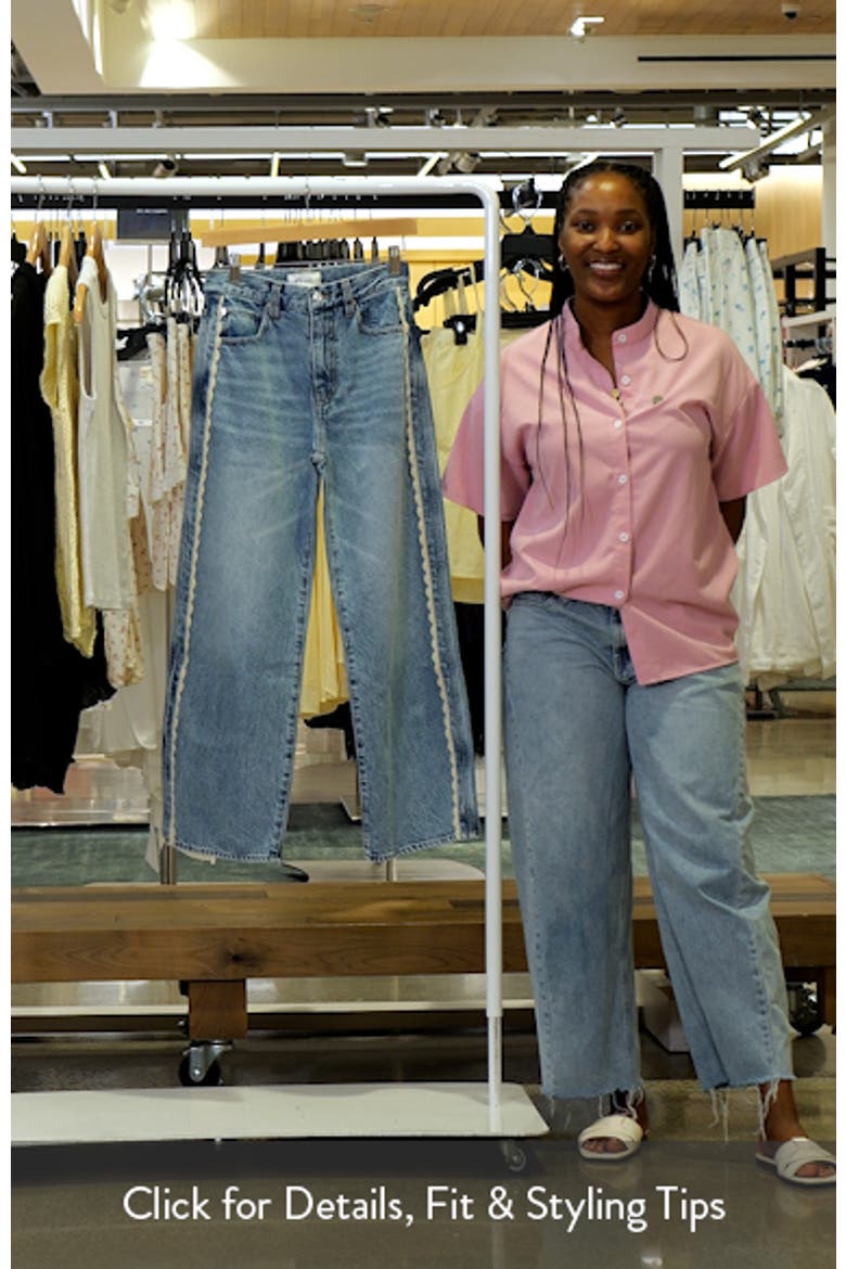 The Crochet Trim Crop Jeans video