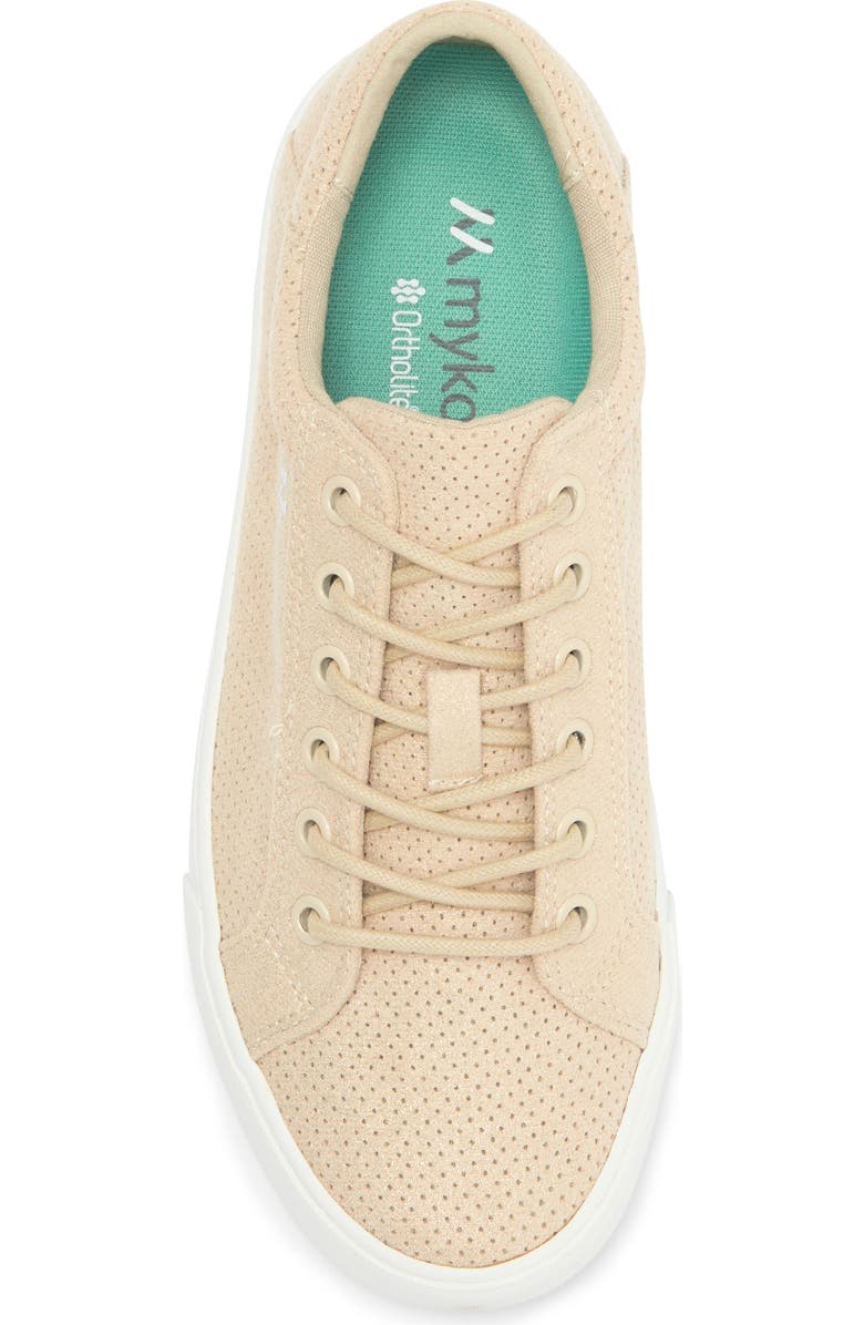 Mykos Vita Perforated Low Top Sneaker, Alternate, color, Gold Sand