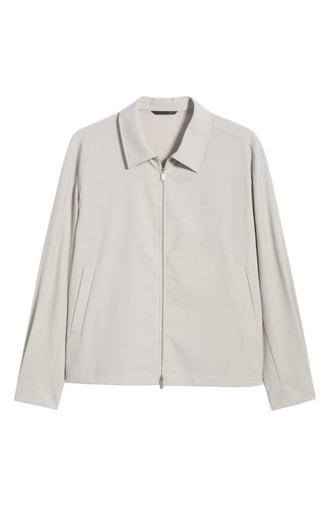 Virgin Wool Zip Jacket
