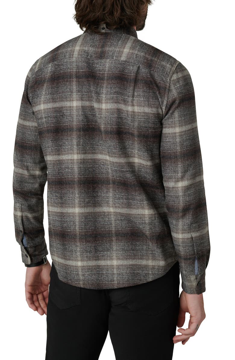 Joe's Oliver Plaid Flannel Button-Up Shirt, Alternate, color, Ombre Plaid