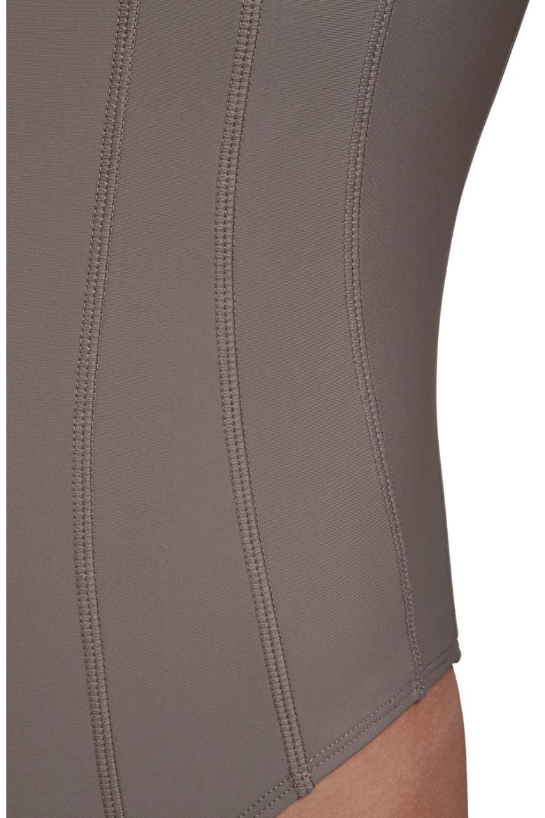 Seam Detail One-Piece Swimsuit, Alternate, color, DRIFTWOOD