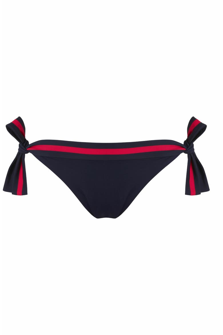 Women's Solid Side Tie Bikini Bottom - Vilebrequin X Ines De La Fressange, Main, color, BLEU MARINE