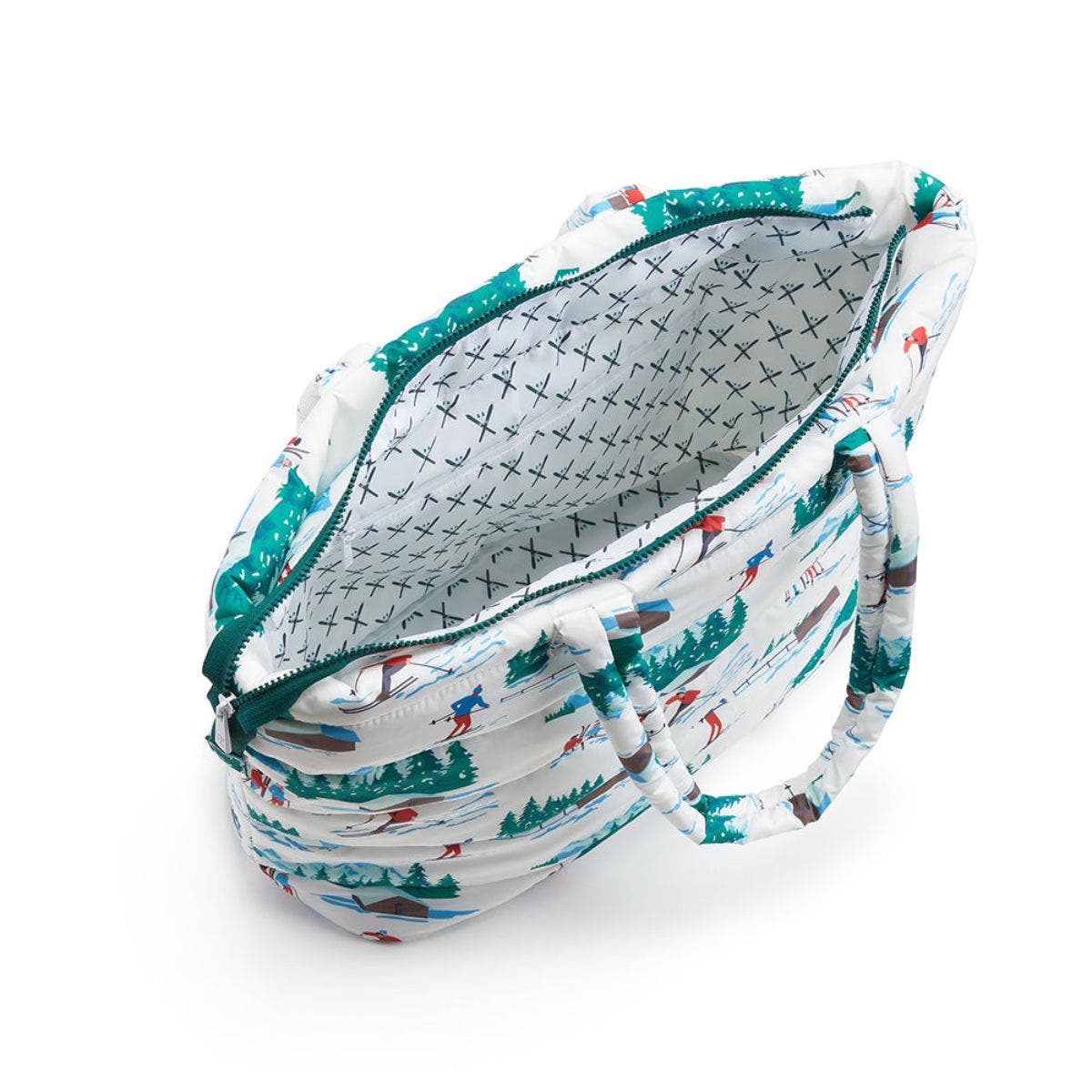 TRVL Design Ski Puffer Tote, Alternate, color, White