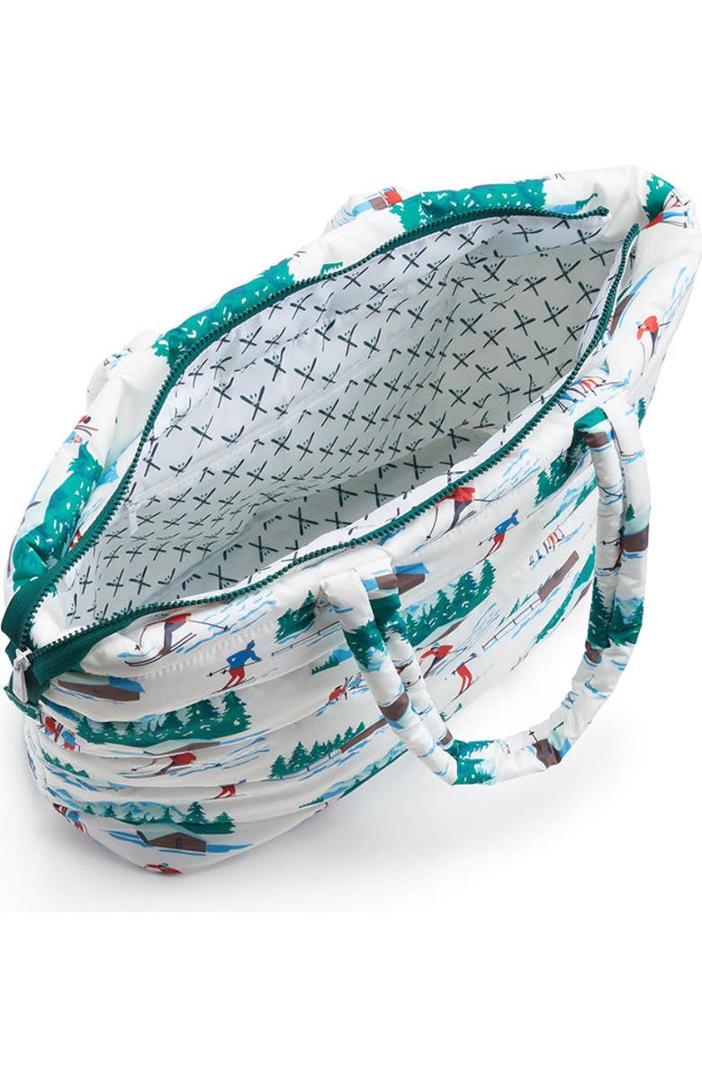 TRVL Design Ski Puffer Tote, Alternate, color, White