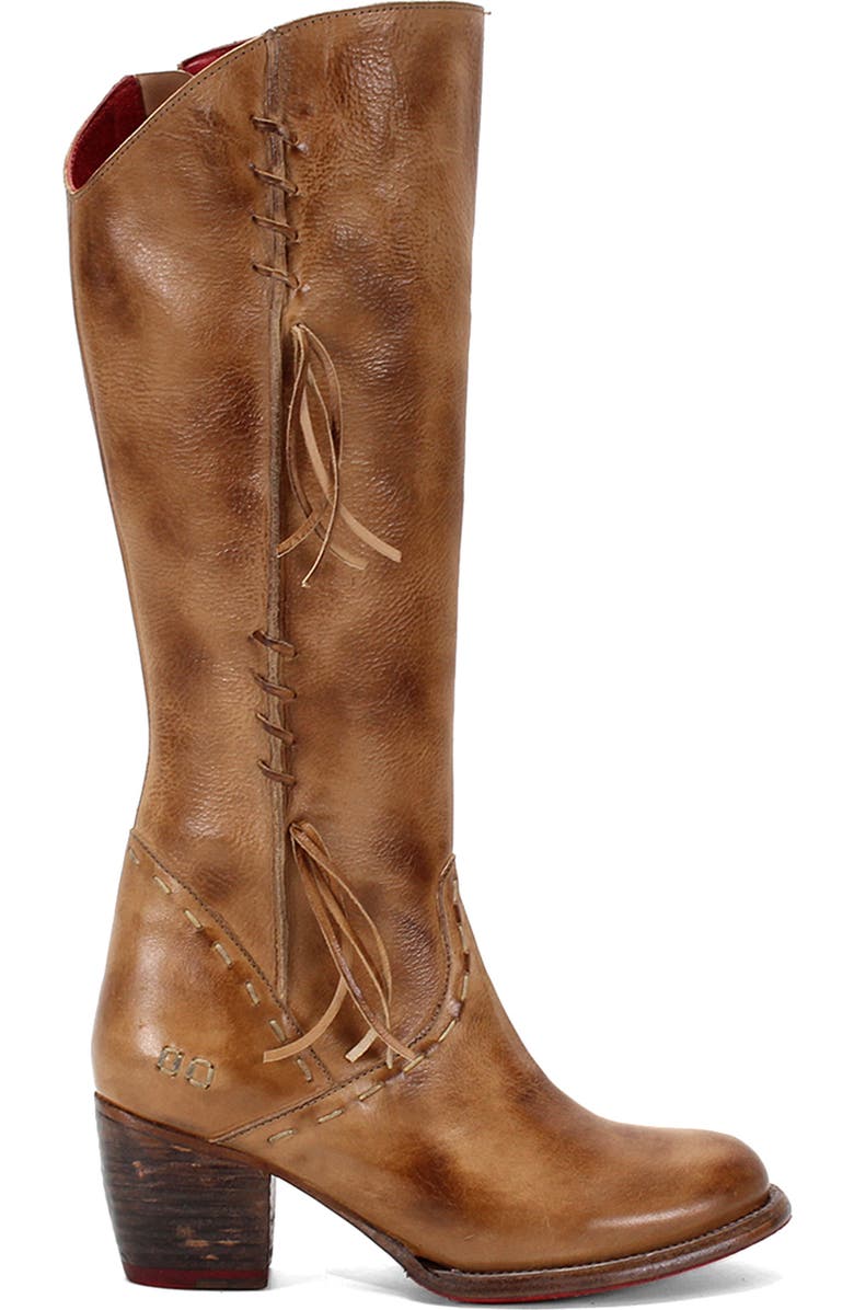 Bed Stu Charis Tall Boot, Alternate, color, Tan Rustic