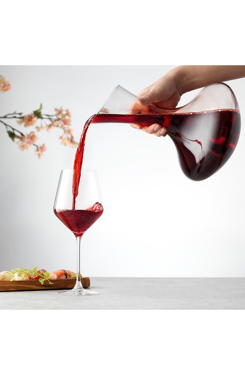 JoyJolt Lancia Crystal Wine Decanter, Alternate, color, Clear