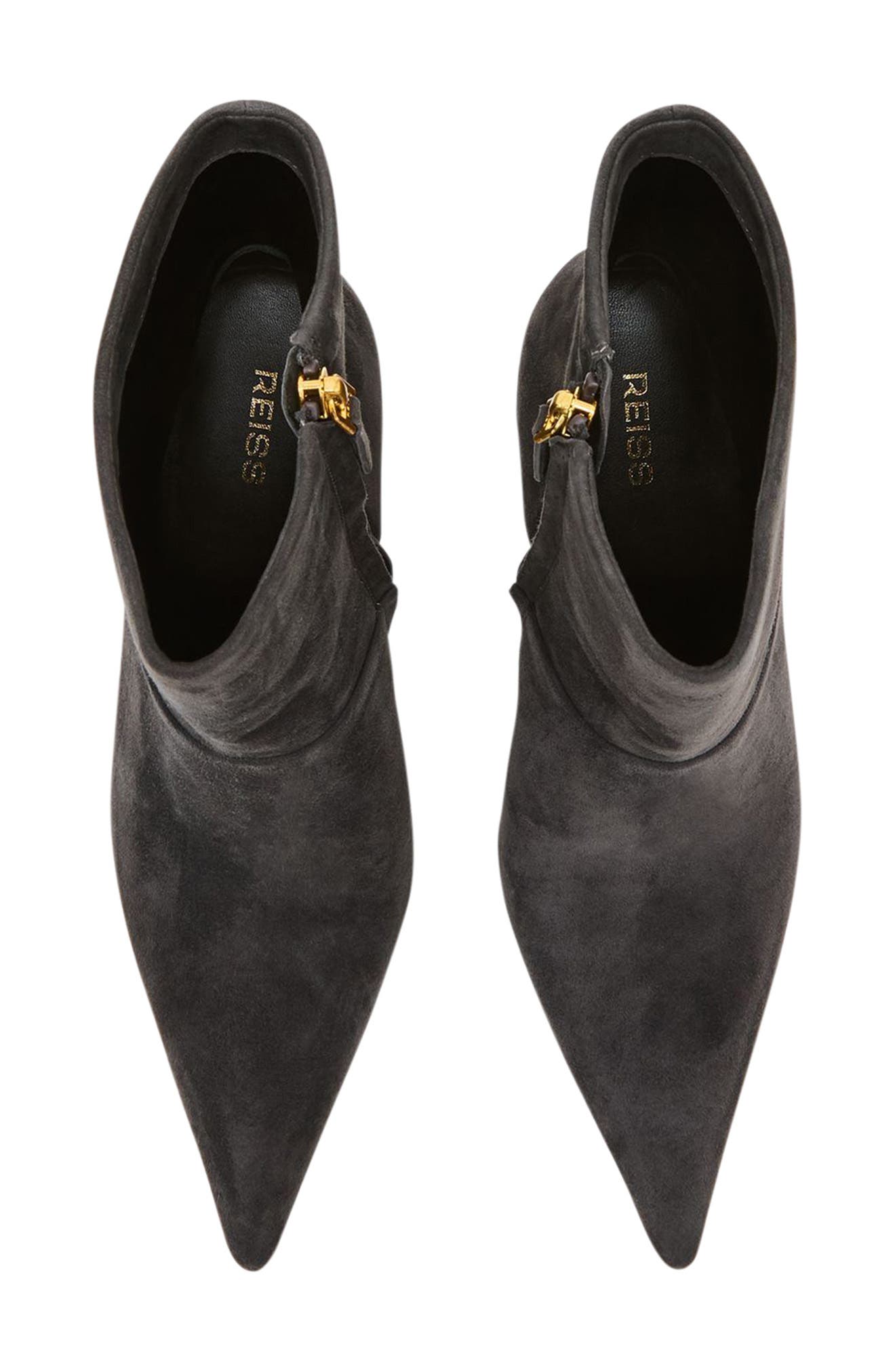 Jessica Leather Bootie, Alternate, color, GREY