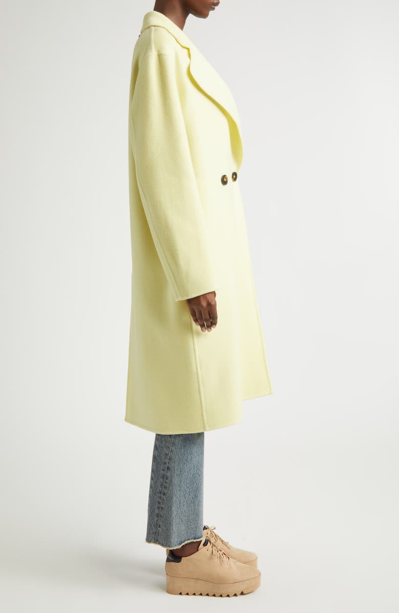 Stella McCartney Iconic Wool Coat, Alternate, color, Sherbet Yellow