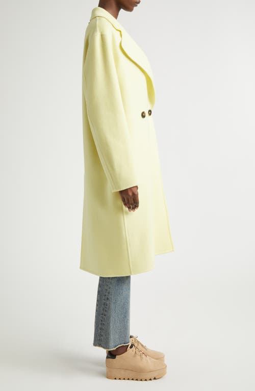 Stella Mccartney Iconic Wool Coat In Yellow