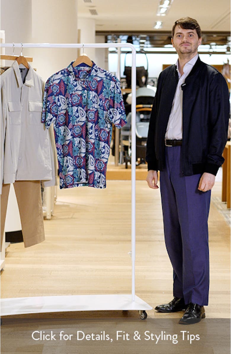 Festival Floral Performance Golf Polo, sales video thumbnail