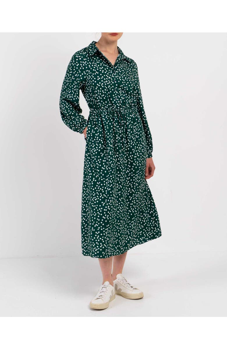 Kettlewell Delilah Shirt Dress, Alternate, color, Pine Polka Dot