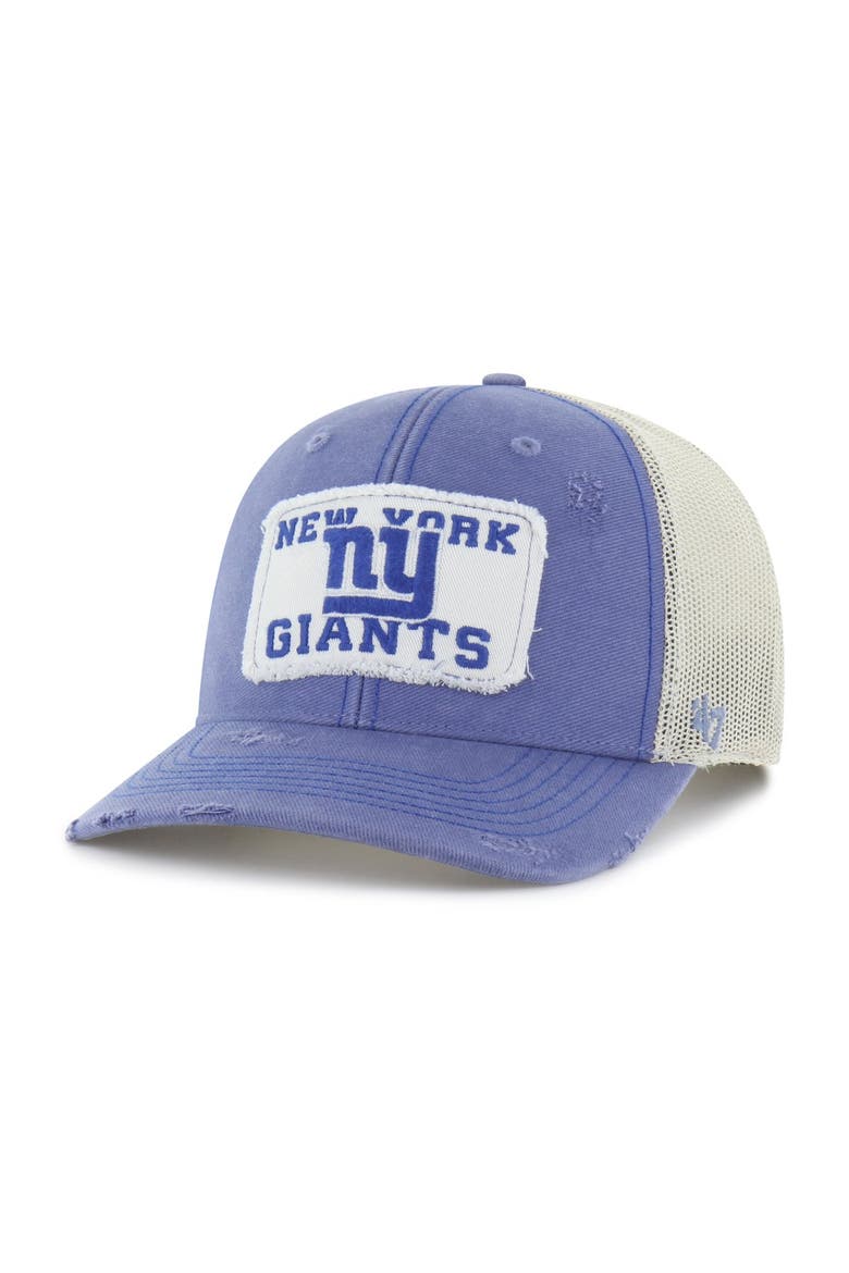 Men's '47 Blue New York Giants Egremont Well-Worn Adjustable Trucker Hat, Main, color, Blue