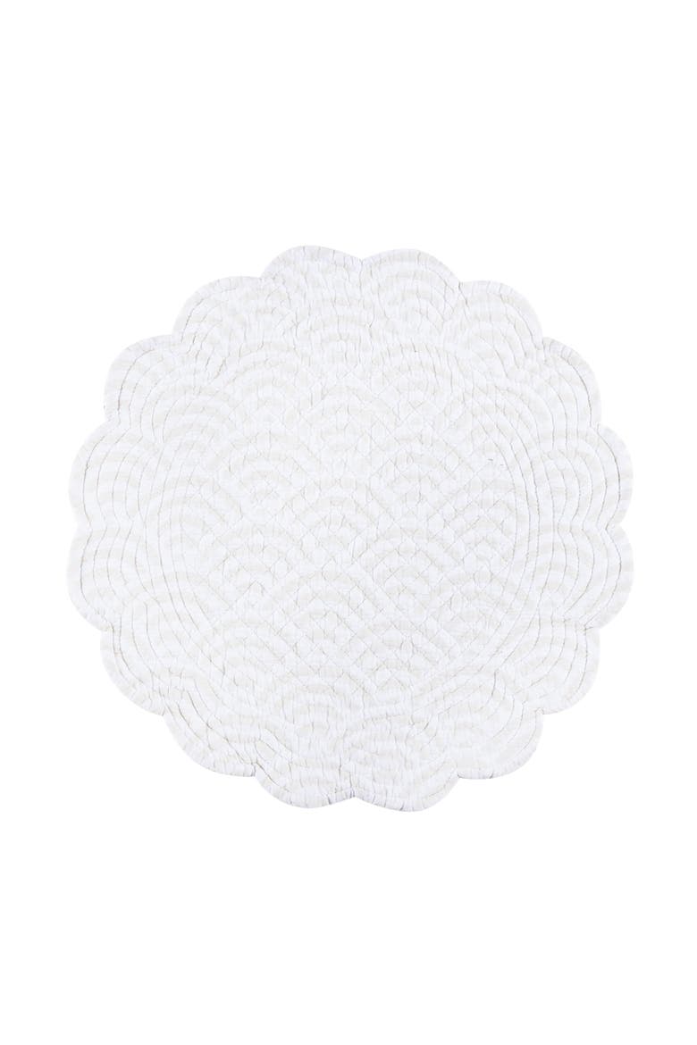Vilano Bay Round Placemats Set of 6, 17", Alternate, color, Blue