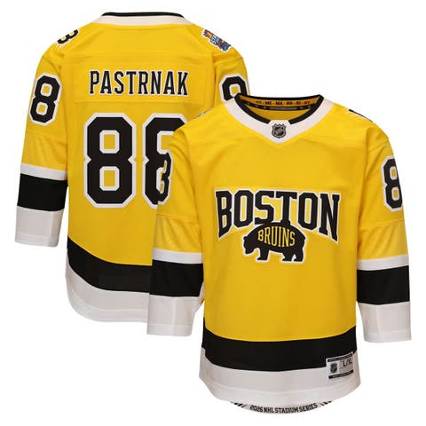 Youth Outerstuff David Pastrnak Gold Boston Bruins 2026 NHL Stadium Series Premier Jersey