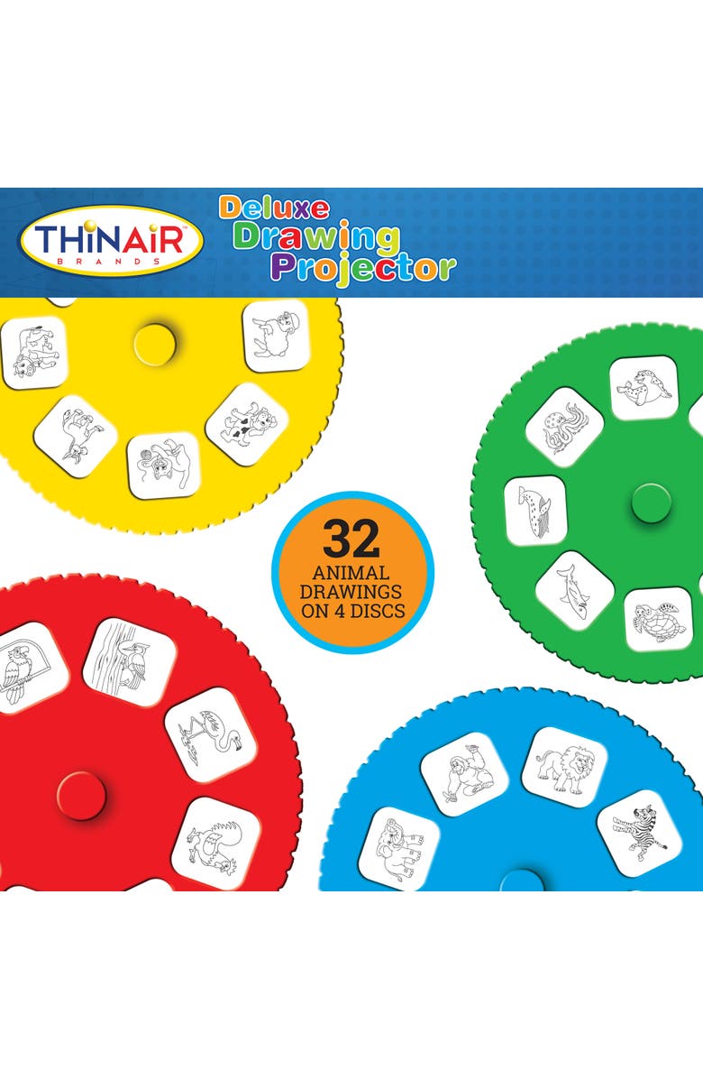 Playful Minds Deluxe Drawing Projector 14 Piece Coloring and Tracing Art Kit, Alternate, color, Multicolored