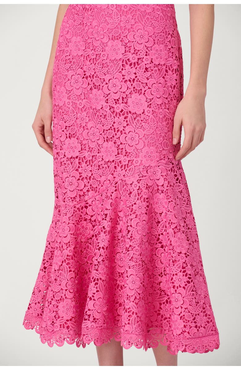 Shoshanna Floral Lace Anamaria Dress, Alternate, color, Wild Orchid