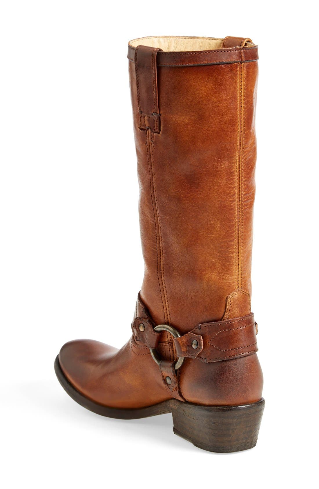 Frye 'Carson Harness' Western Mid Calf Riding Boot, Alternate, color, 