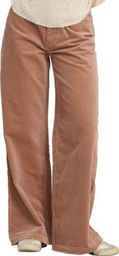 Billabong Uncut High Waist Wide Leg Corduroy Pants