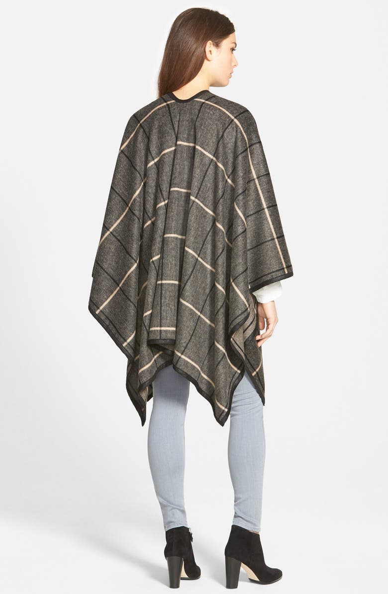 Trouvé Grid Pattern Cape, Alternate, color,