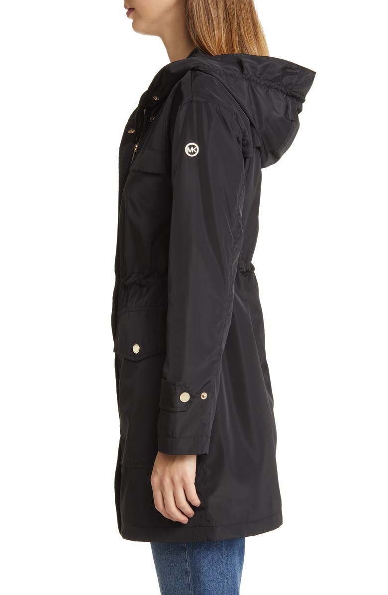 Michael Kors Snap Front Water Repellent Coat, Alternate, color,