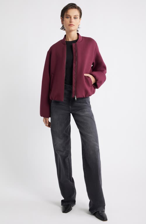 Nordstrom Scuba Knit Bomber Jacket